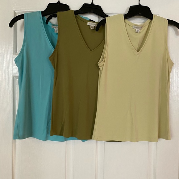 Vintage Casual Corner Collectibles Aqua Blue Sleeveless Top - Picture 5 of 5